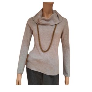 Lanalee  gray woman top acrylic blouse long sleeve